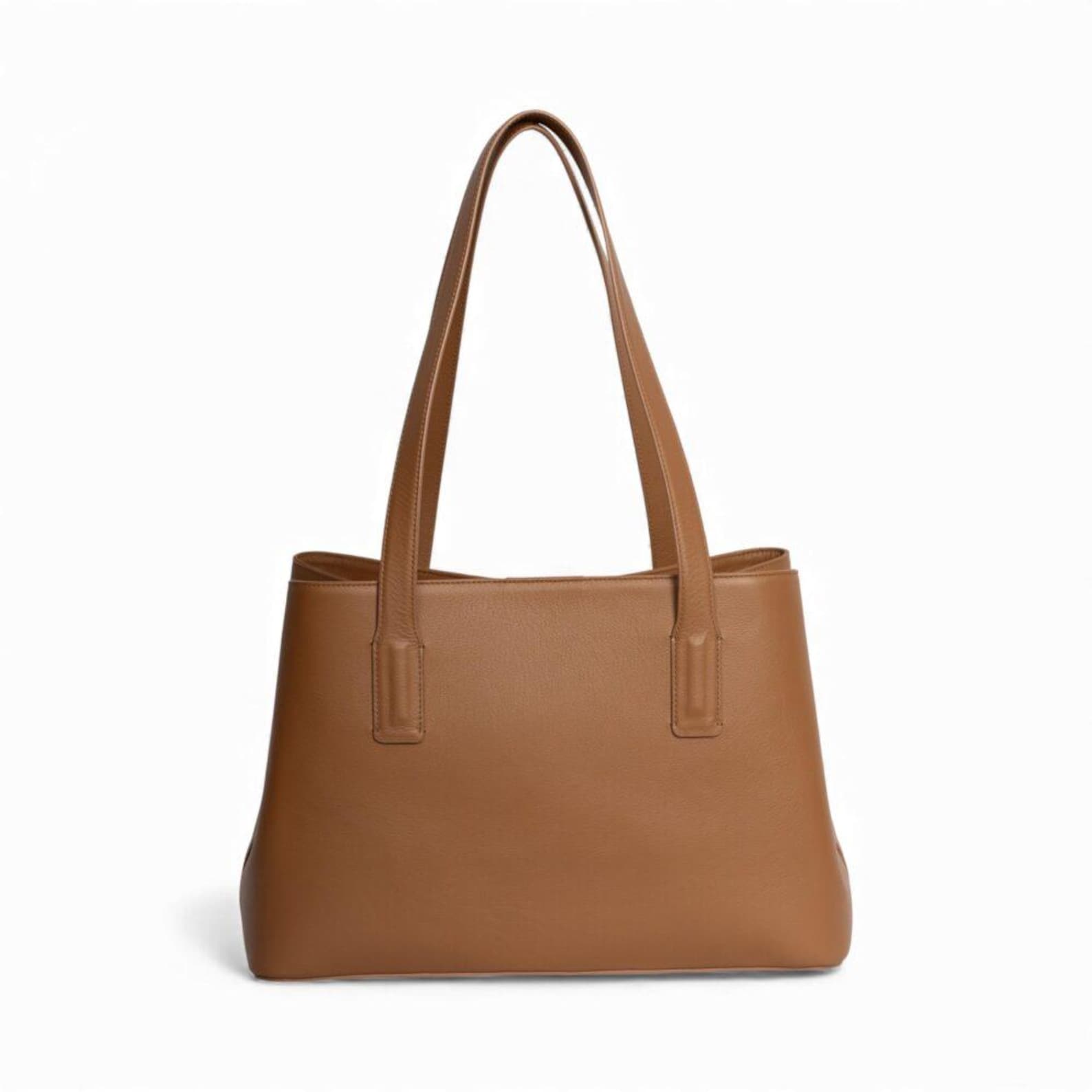 Sac fourre-tout en cuir marron clair TeddyVoss
